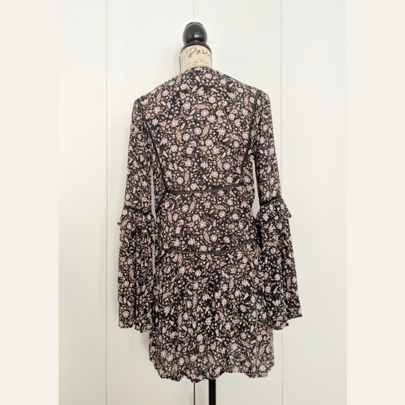 NWOT Amuse Society La Palma Boho Floral Dress - Picture 4 of 9